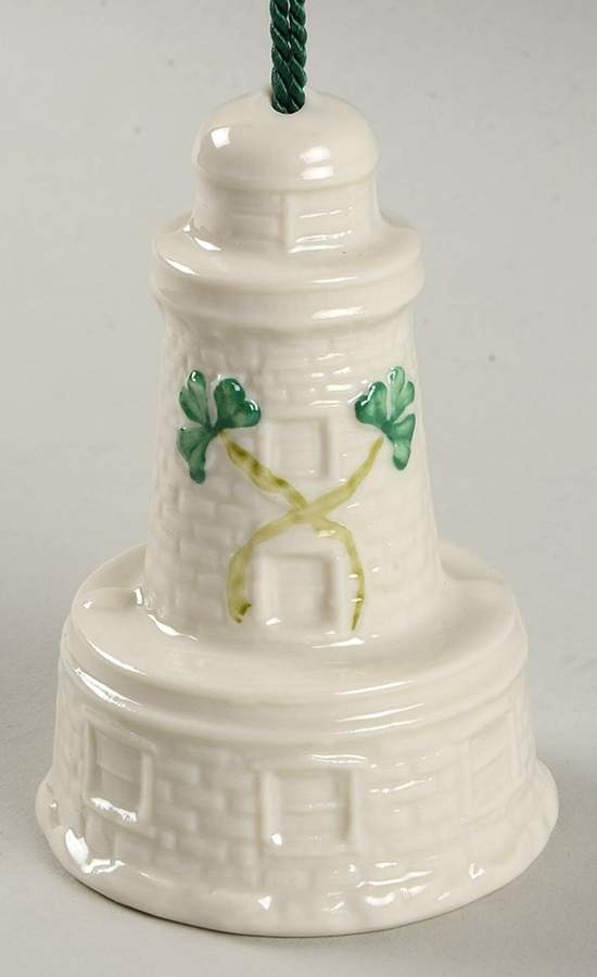 Lighthouse Bell Ornament Bailey Lighthouse - With Box by Belleek Pottery (Ireland)-1