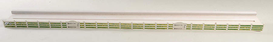 Wysocki Folktown Rail Fence Wooden Plate Rail - No Box by Bradford Exchange-1