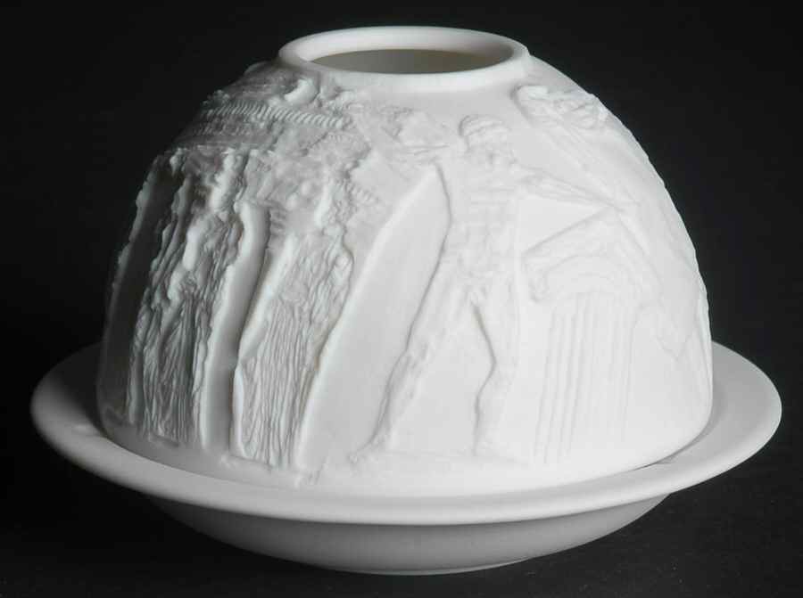 Bernardaud Lithophane Candle Votive Ancient Greece - No Box by Bernardaud-1