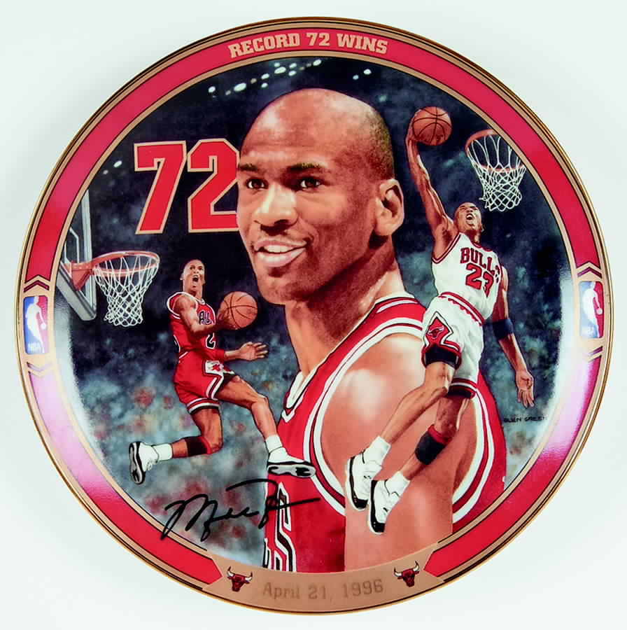 Michael Jordans Return To Greatness Record 72 Wins - No Box by Bradford Exchange-1