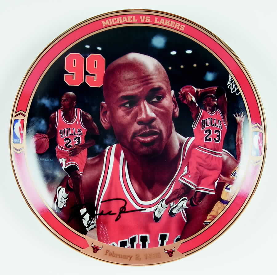 Michael Jordans Return To Greatness Michael Vs Lakers - No Box by Bradford Exchange-1