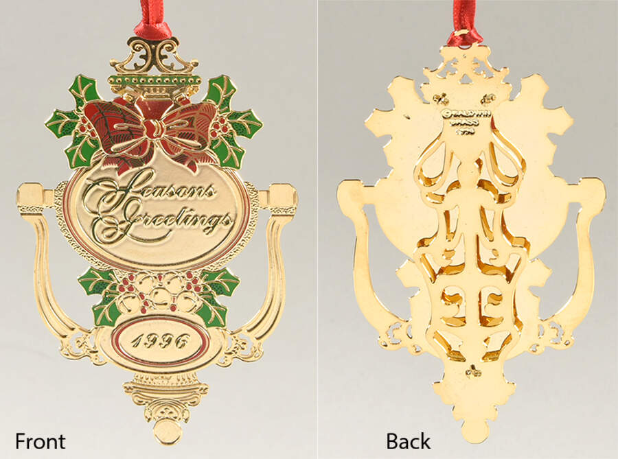 Baldwin Annual Christmas Ornament Door Knocker - Boxed by Baldwin Brass-1