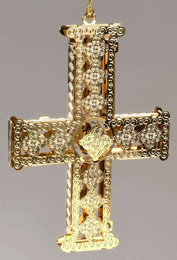Baldwin Annual Christmas Ornament Romanesque Cross - Boxed by Baldwin Brass-1