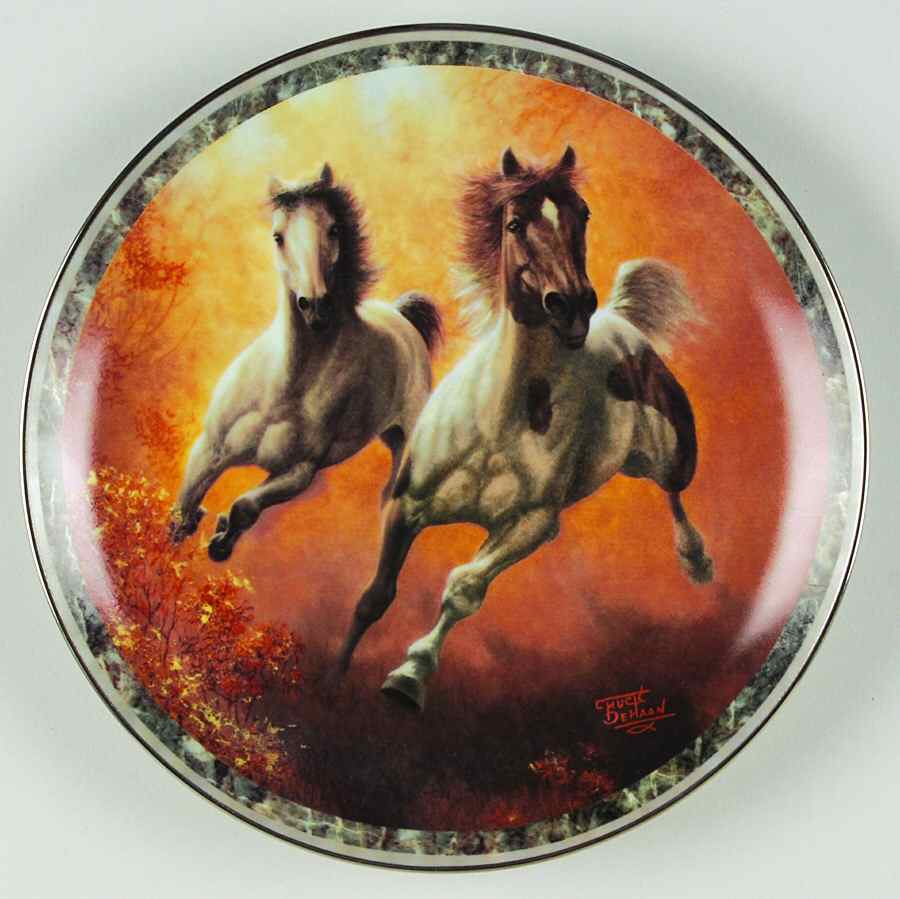 Galloping Glory Autumn Renagade - No Box by Bradford Exchange-1