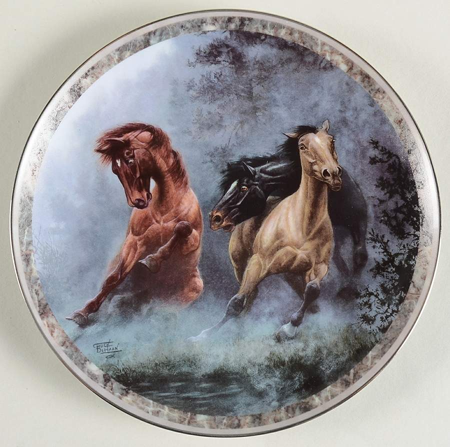 Galloping Glory Wild Eyes - No Box by Bradford Exchange-1