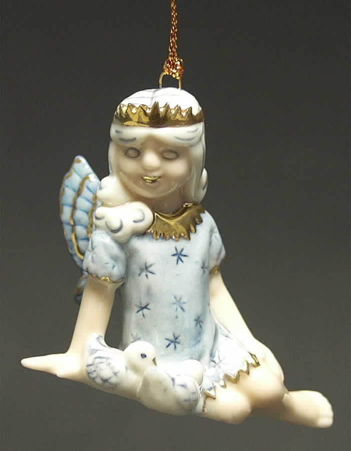 The Snowfairies Christmas Snowfairy With Birds - Boxed by Bing & Grondahl-1