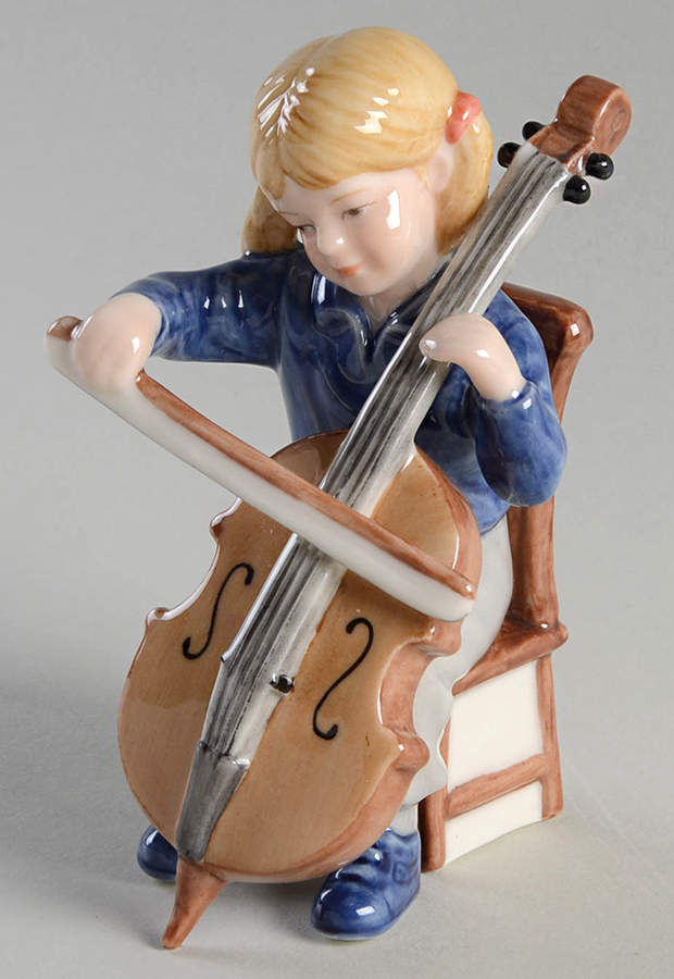 The Little Orchestra Emilie-Playing The Cello - No Box by Bing & Grondahl-1