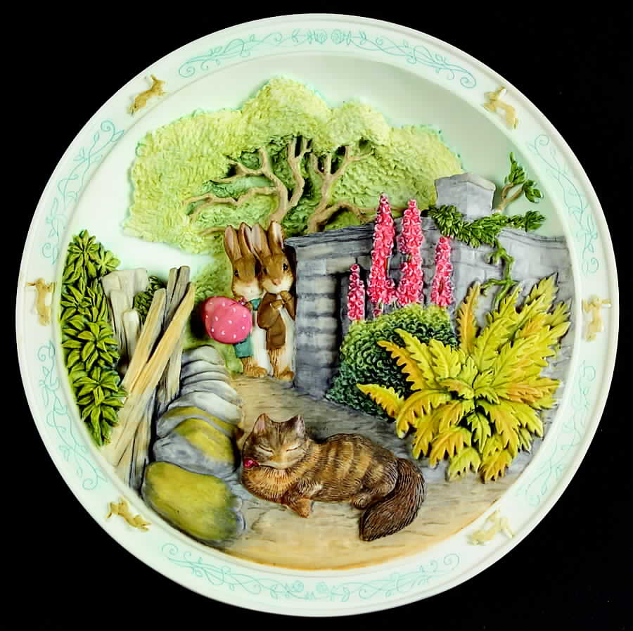 Tale of Peter Rabbit & Benjamin Bunny Round That Corner - No Box by Bradford Exchange-1