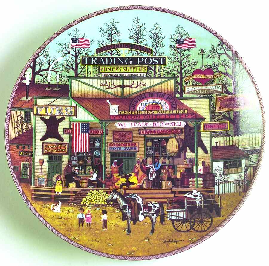 American Frontier Timberline Jacks Trading Post - No Box by Bradford Exchange-1