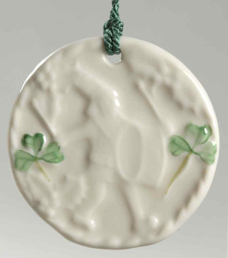 Twelve Days of Christmas-Shamrock 9 Drummers Drumming - No Box by Belleek Pottery (Ireland)-1