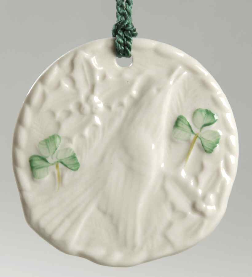 Twelve Days of Christmas-Shamrock Four Calling Birds - No Box by Belleek Pottery (Ireland)-1
