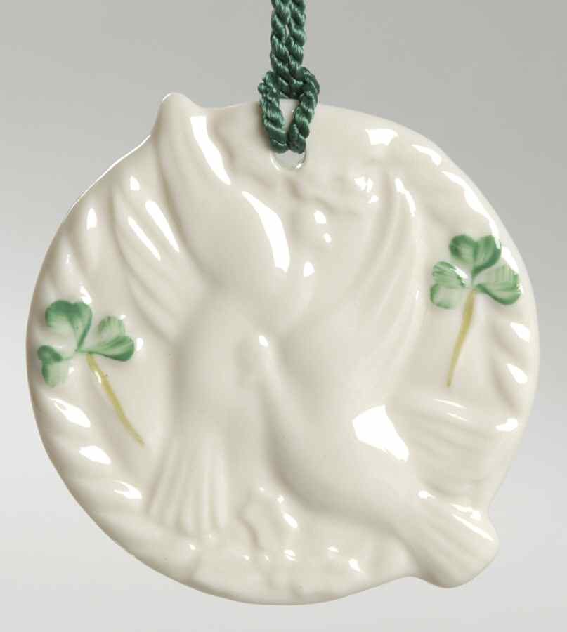 Twelve Days of Christmas-Shamrock Two Turtledoves - No Box by Belleek Pottery (Ireland)-1