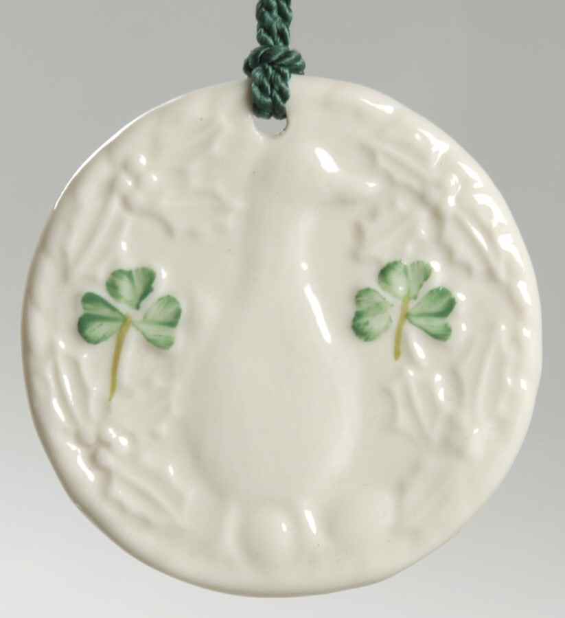 Twelve Days of Christmas-Shamrock Six Geese A Laying - No Box by Belleek Pottery (Ireland)-1