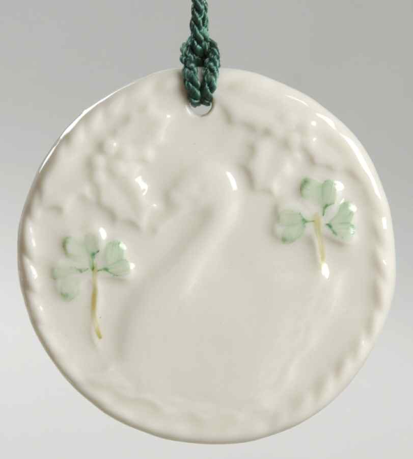Twelve Days of Christmas-Shamrock 7 Swans A Swimming - No Box by Belleek Pottery (Ireland)-1