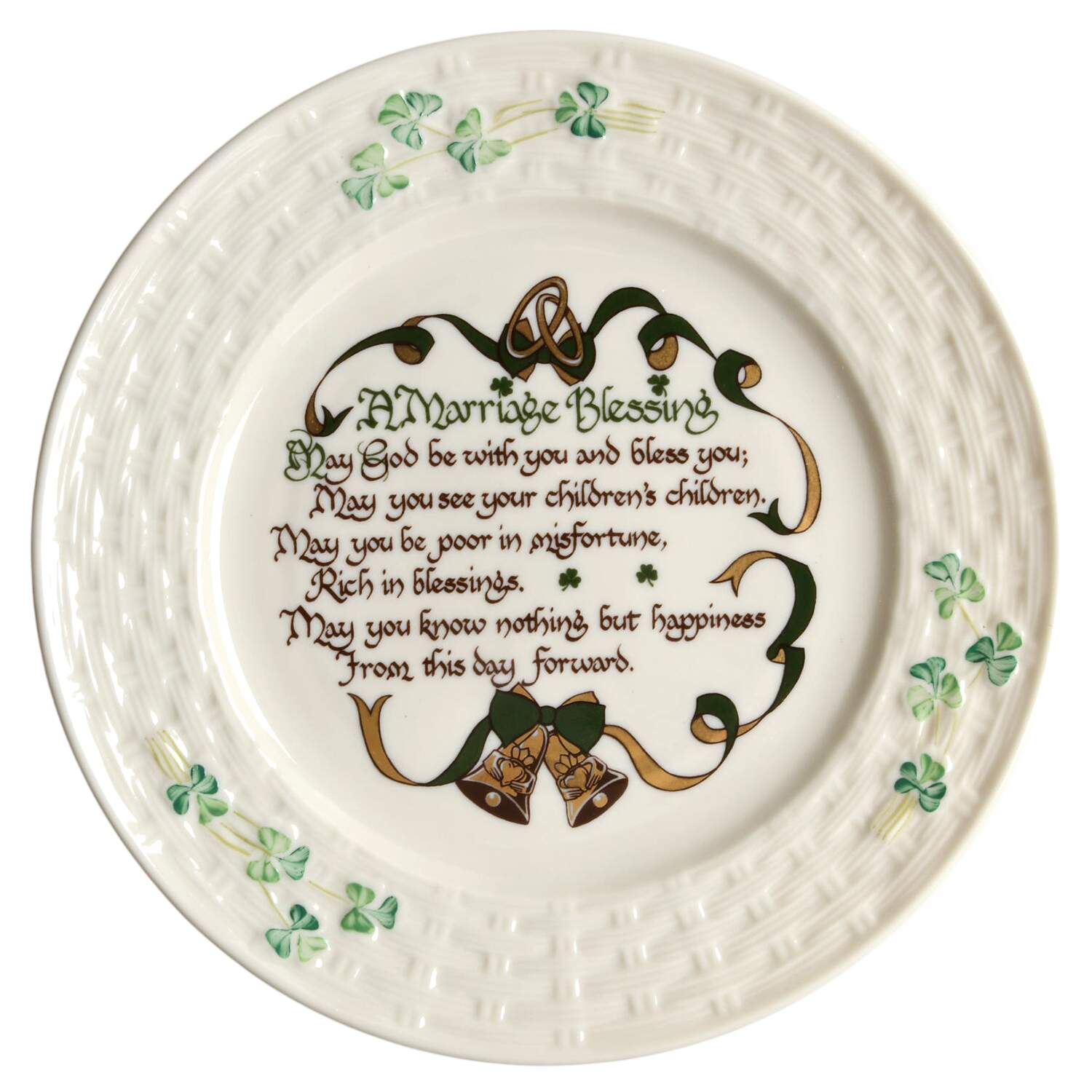 Belleek Pottery Plates A Marriage Blessing - No Box by Belleek Pottery (Ireland)-1