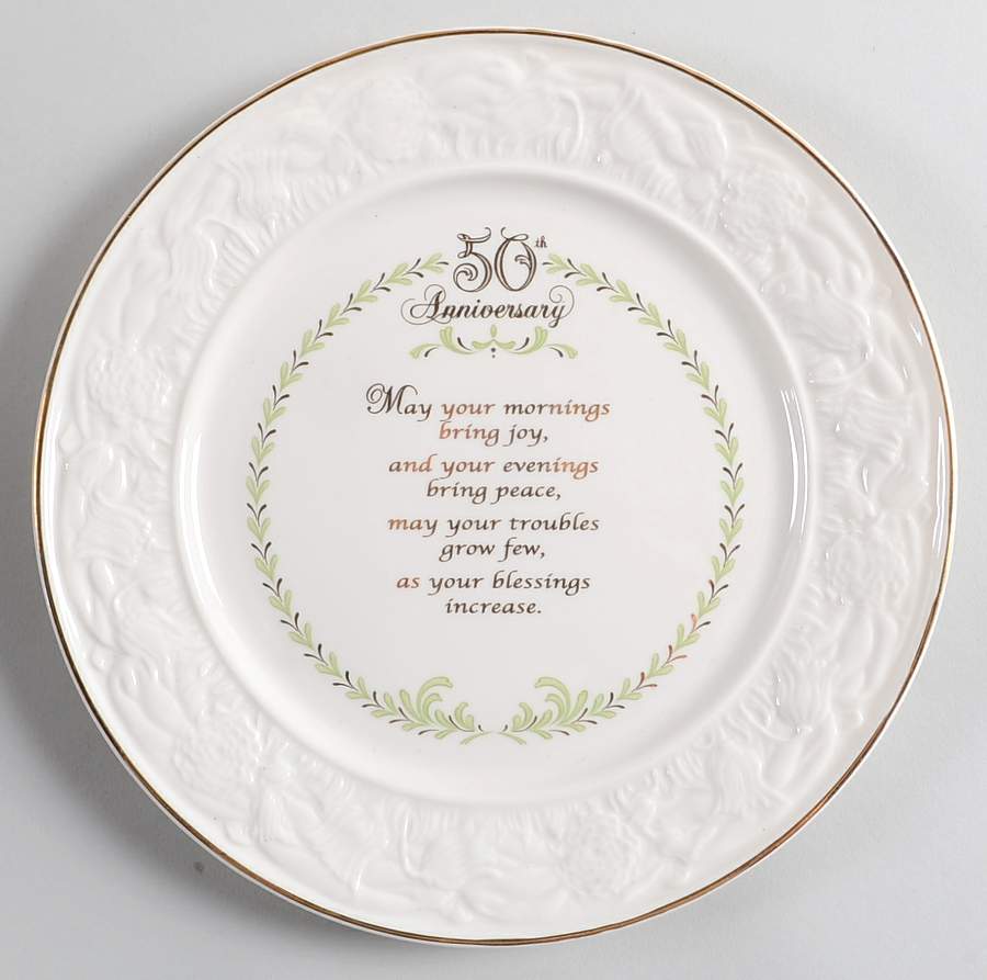 Belleek Pottery Plates 50th Anniversary Plate - Boxed by Belleek Pottery (Ireland)-1