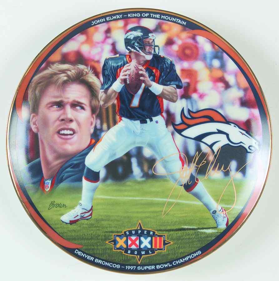 John Elway-King of the Mountain Super Bowl Champion - No Box by Bradford Exchange-1