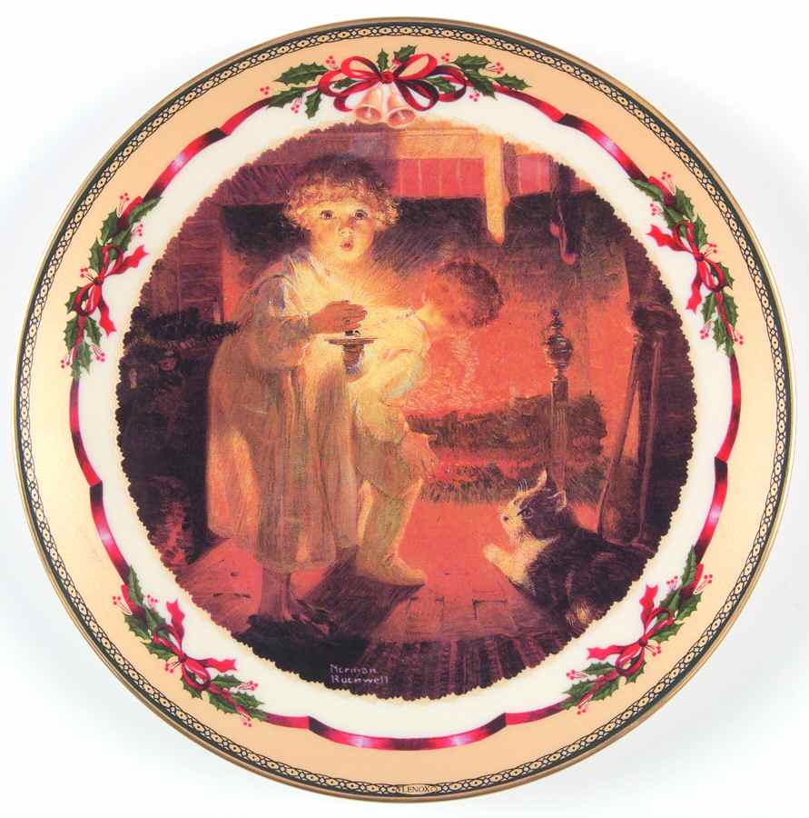 Rockwell Christmas Memories Is He Coming - No Box by Bradford Exchange-1