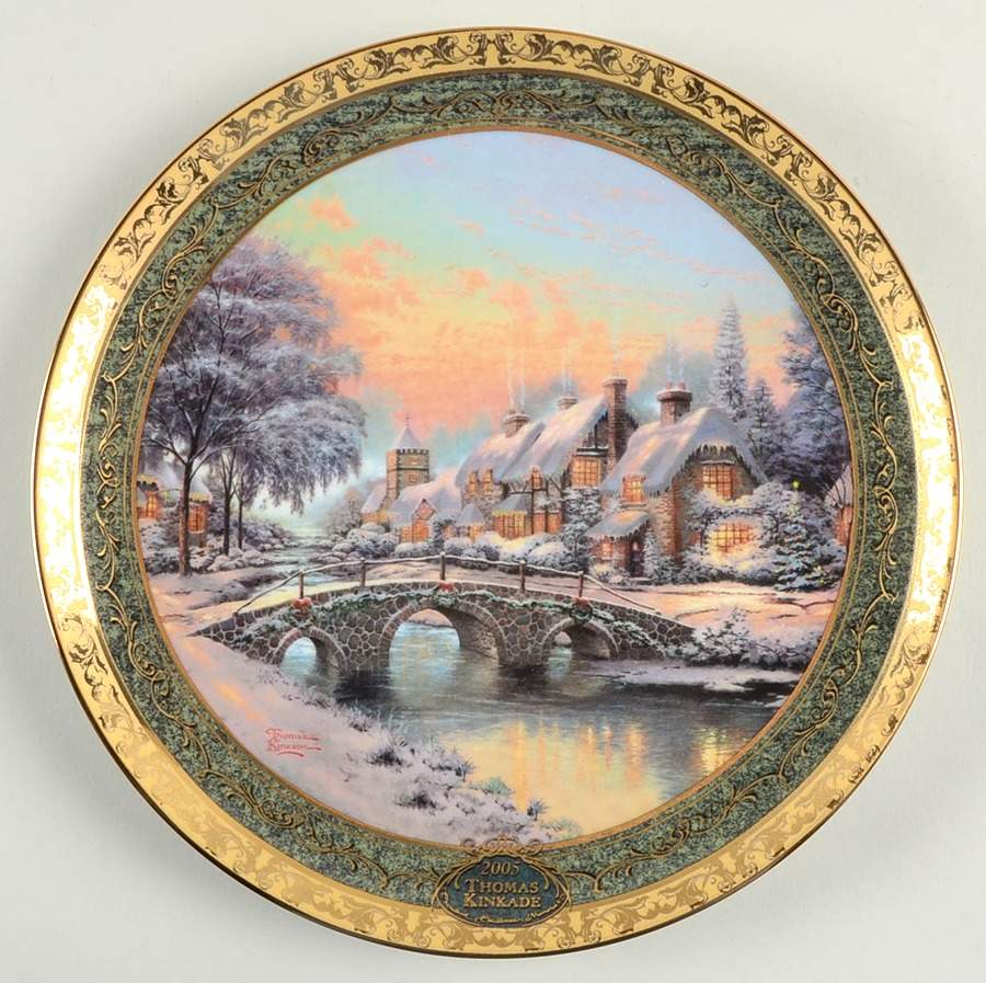 Cherished Christmas Memories Cobblestone Christmas - Boxed by Bradford Exchange-1