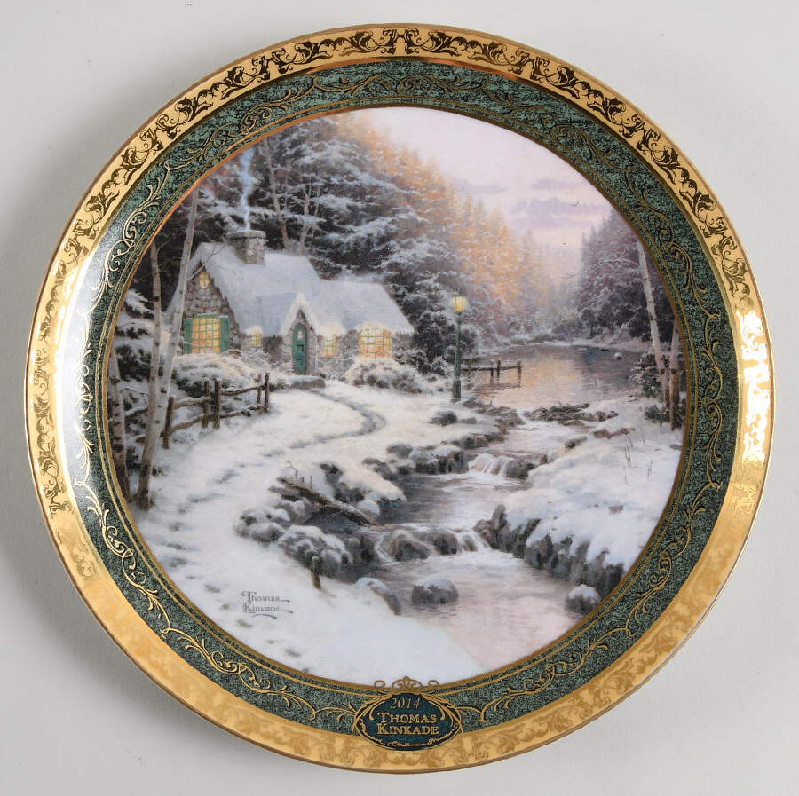 Cherished Christmas Memories Evening Glow - With Box by Bradford Exchange-1