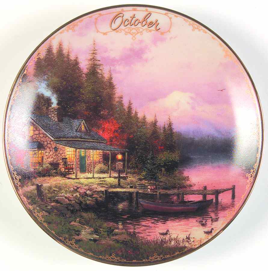 Simpler Times Calendar October-End Of A Perfect Day - No Box by Bradford Exchange-1