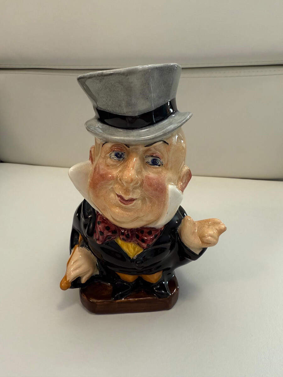 Character Toby Jug Charles Dickens - No Box by Burgess & Leigh-1