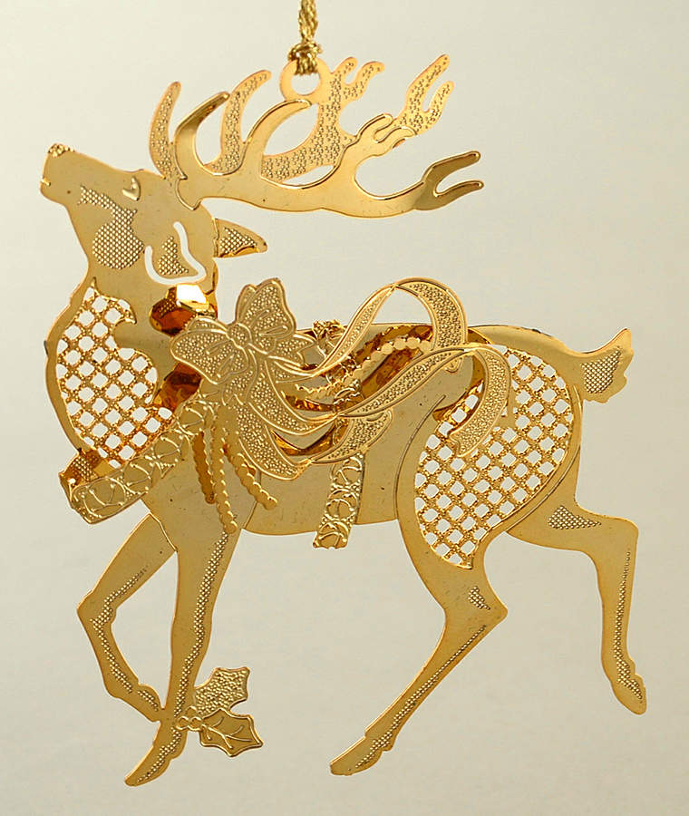 Baldwin Christmas Ornament Reindeer - Boxed by Baldwin Brass-1