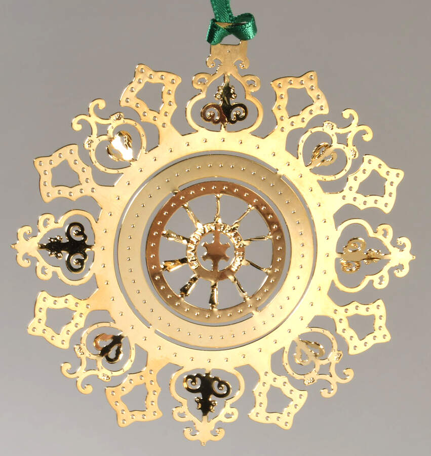 Baldwin Christmas Ornament Aurora Ice Flower - Boxed by Baldwin Brass-1