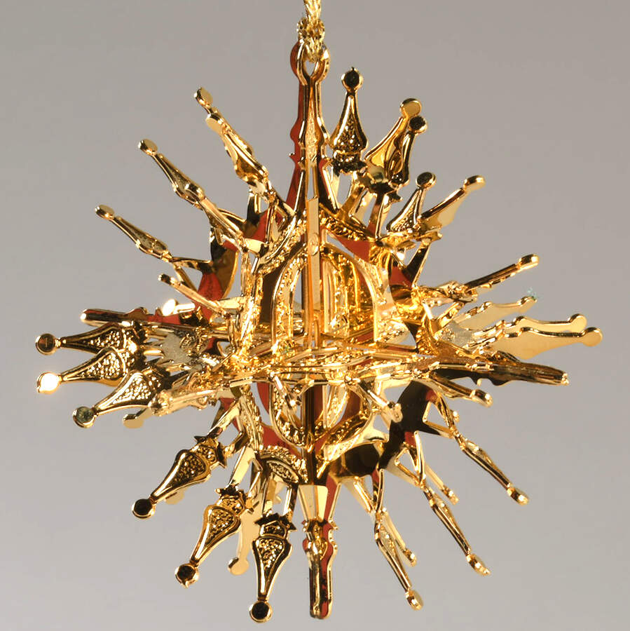 Baldwin Christmas Ornament Sunburst Snowflake - No Box by Baldwin Brass-1