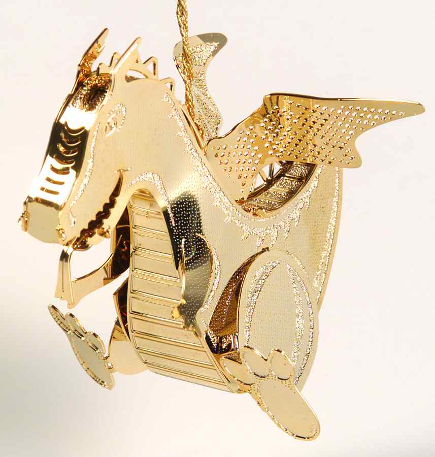 Baldwin Christmas Ornament Baby Dragon With Wings - With Box by Baldwin Brass-1