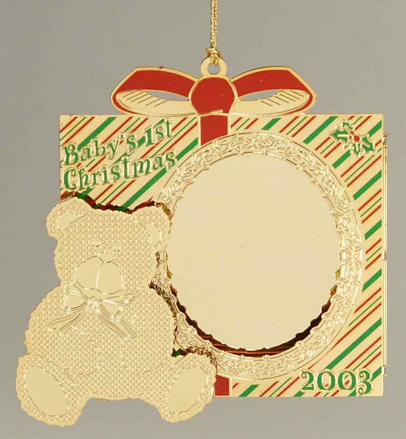 Baldwin Christmas Ornament Teddy Bear Frame - Boxed by Baldwin Brass-1