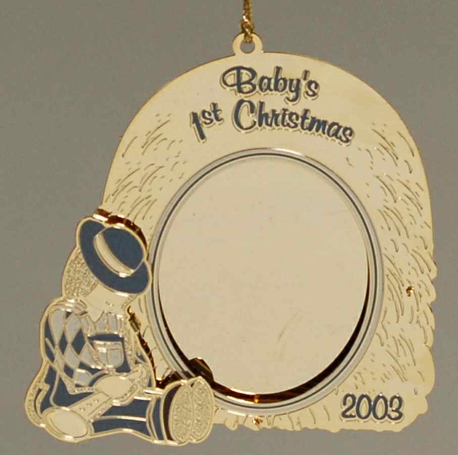 Baldwin Christmas Ornament Little Blue Boy Frame - Boxed by Baldwin Brass-1