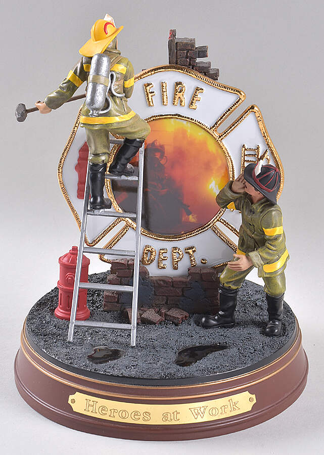 Firefighters A Tradition of Bravery Heroes At Work - Boxed by Bradford Exchange-1