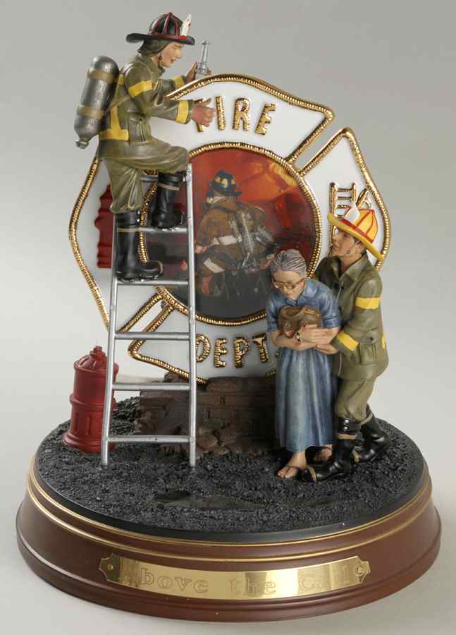 Firefighters A Tradition of Bravery Above The Call - No Box by Bradford Exchange-1