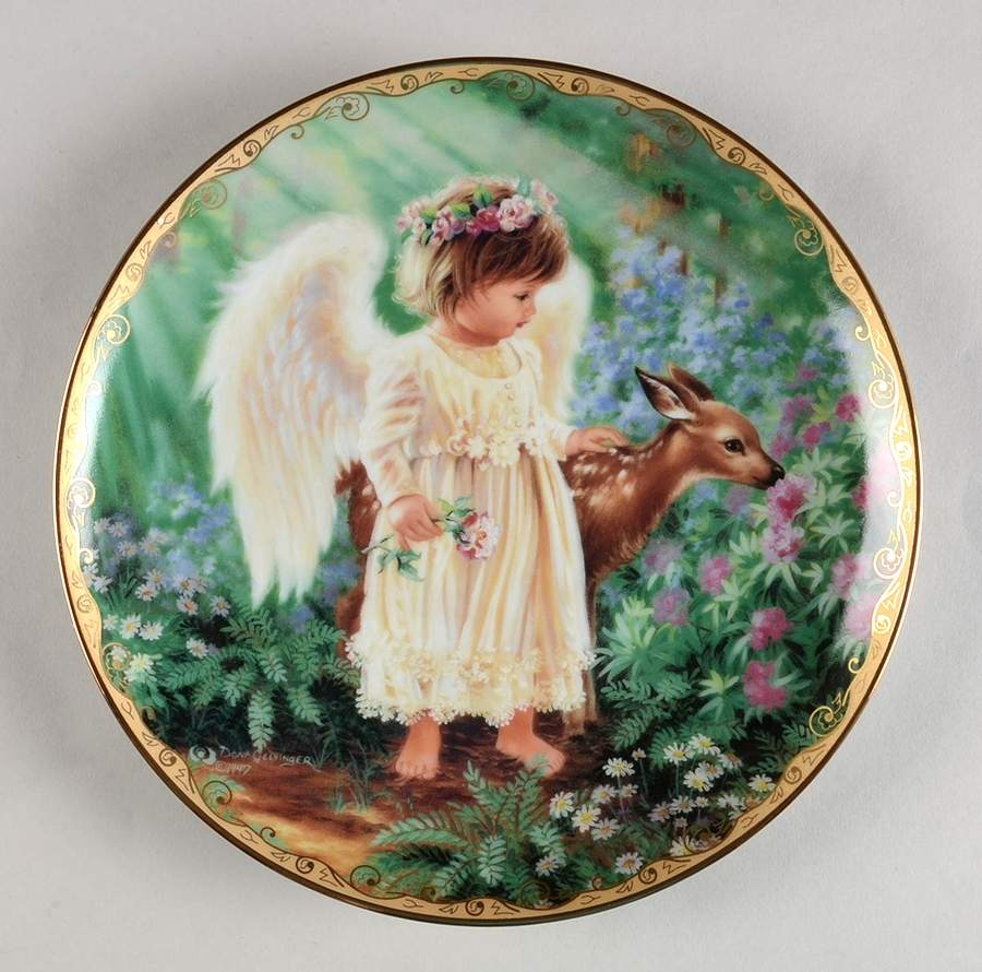 Garden Blessings Angel's Love - No Box by Bradford Exchange-1