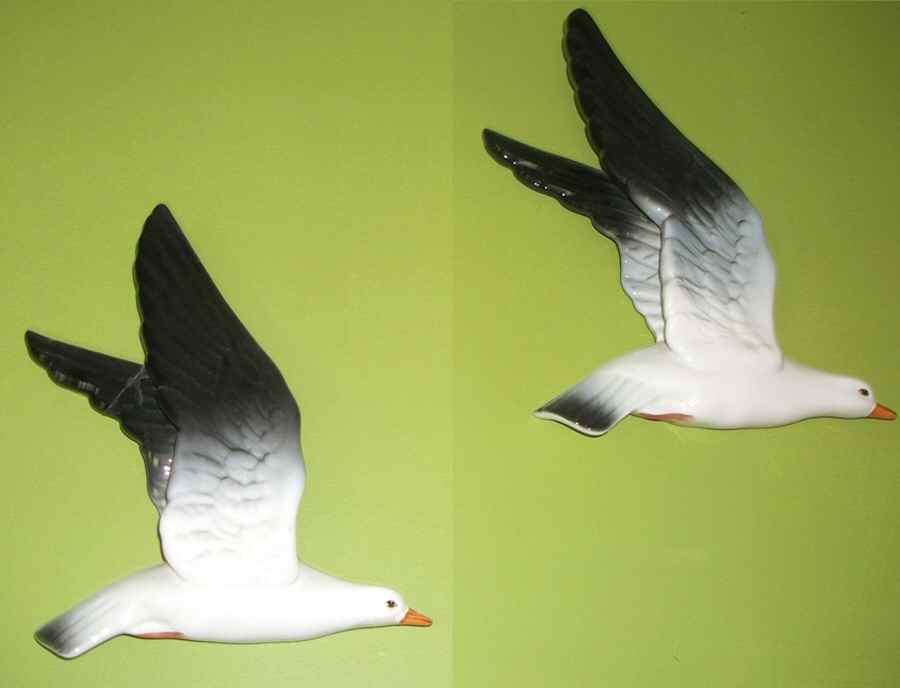 Bird Wall Plaques Seagull,Large,2 Wings Up,Matt - No Box by Beswick-1
