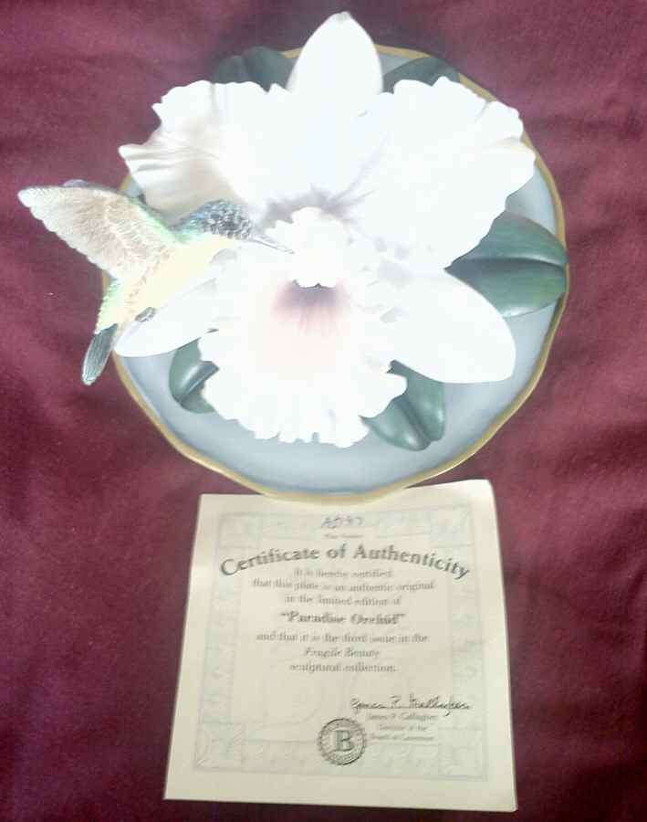 Fragile Beauty Paradise Orchid - No Box by Bradford Exchange-1