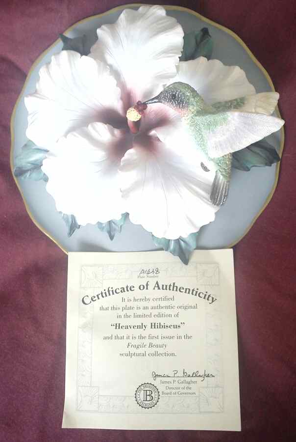Fragile Beauty Heavenly Hibiscus - No Box by Bradford Exchange-1