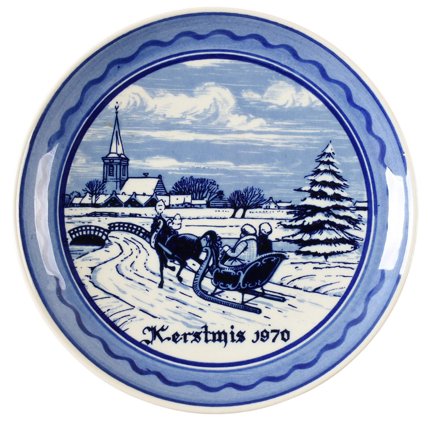 Christmas Series #2 Merry Christmas-1970 - No Box by Blue Delft-1