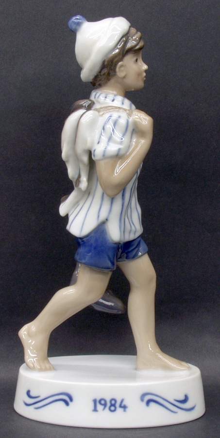Figurine of the Year Peter-Boy With Fish - No Box by Bing & Grondahl-1