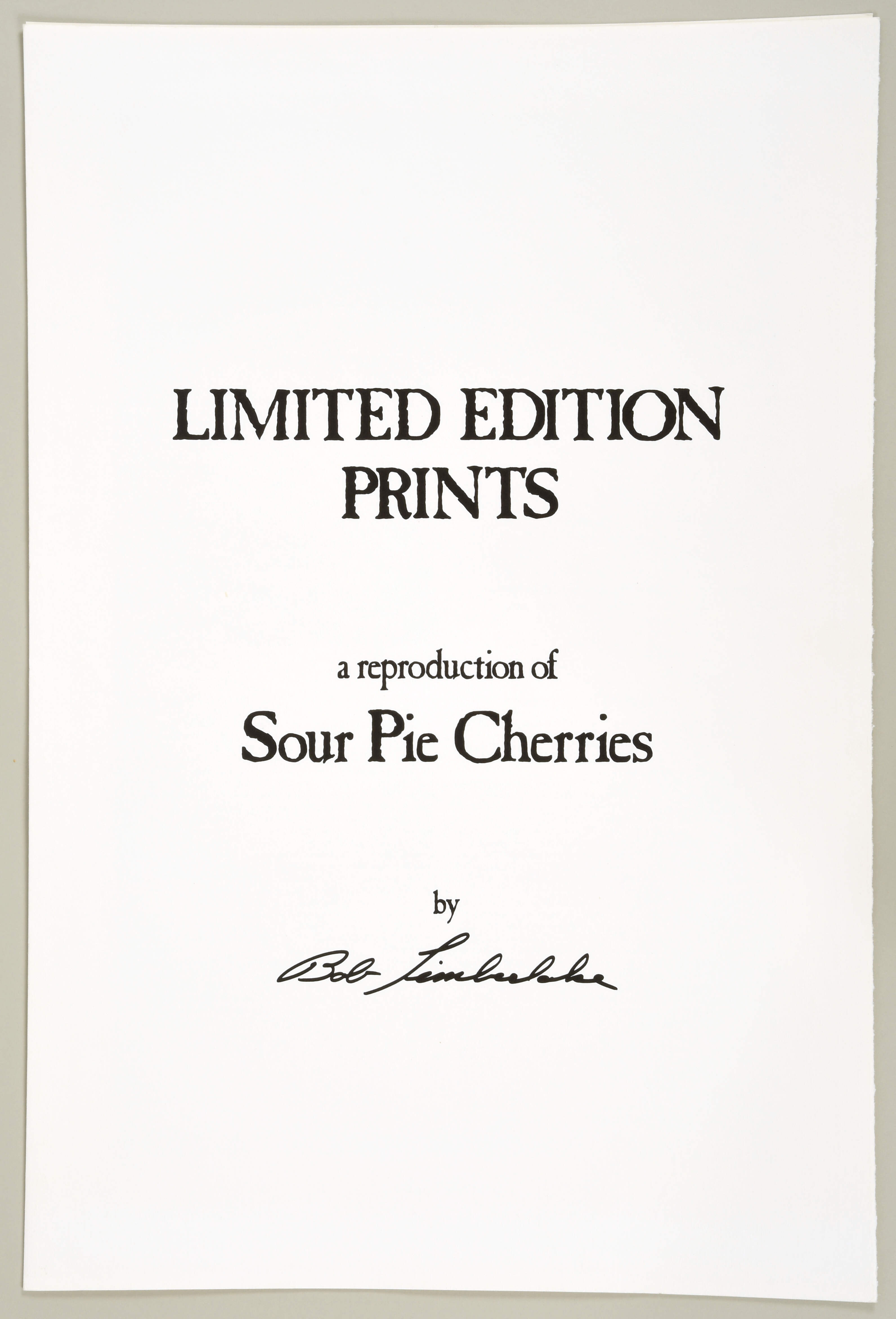 Bob Timberlake Prints Sour Pie Cherries - Boxed by Bob Timberlake-3