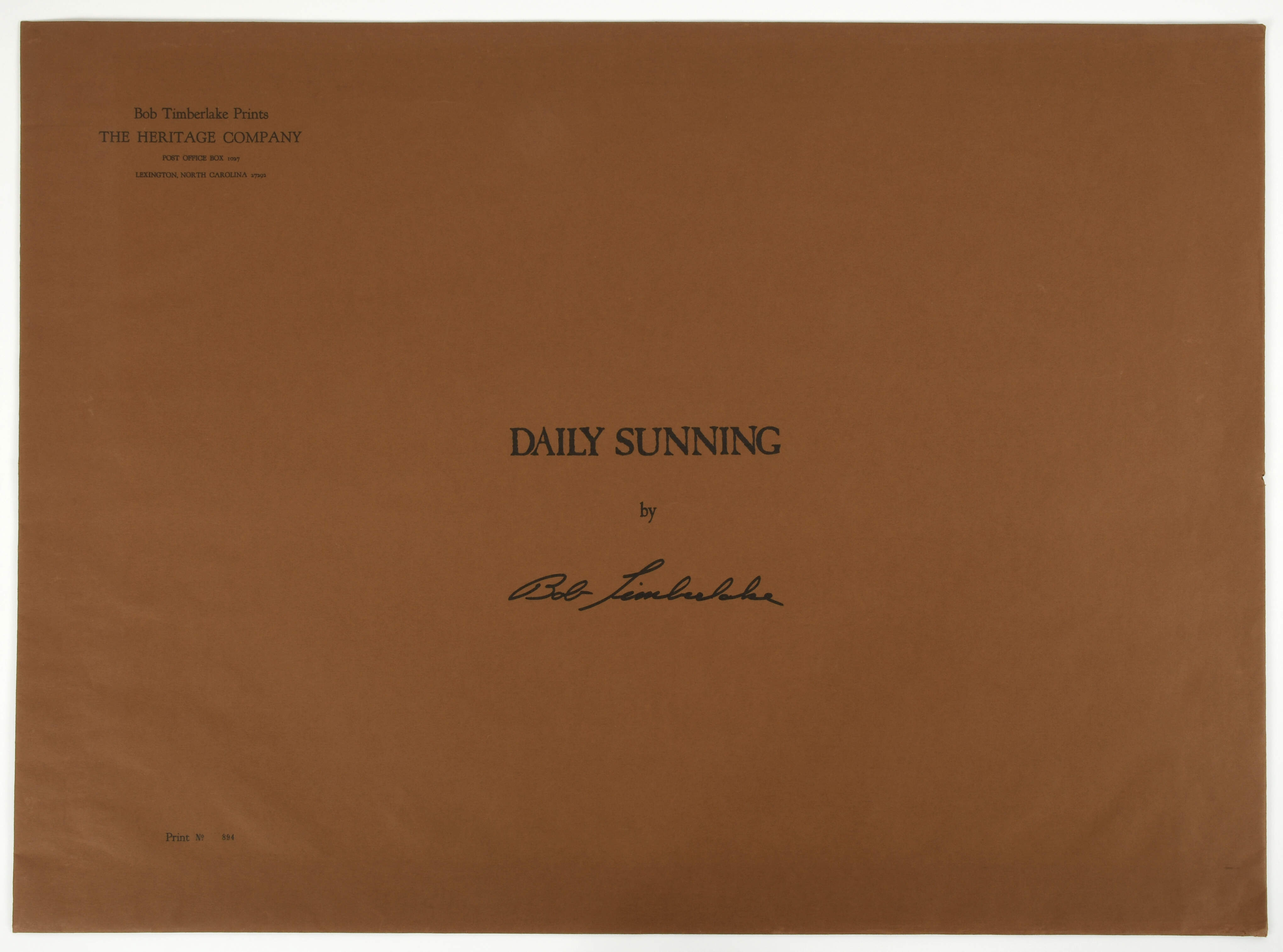 Bob Timberlake Prints Daily Sunning - Boxed by Bob Timberlake-5