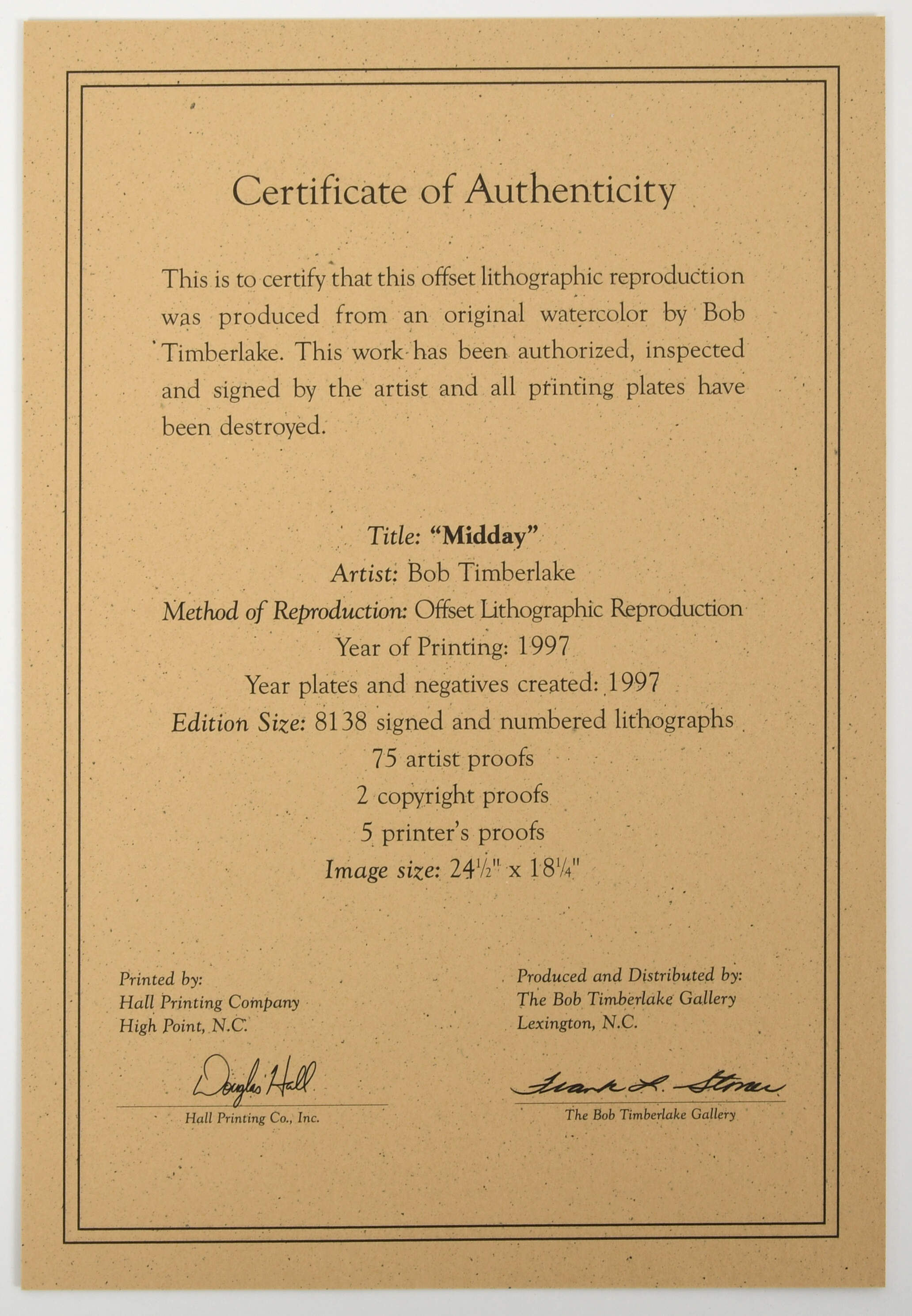 Bob Timberlake Prints Midday - Boxed by Bob Timberlake-2