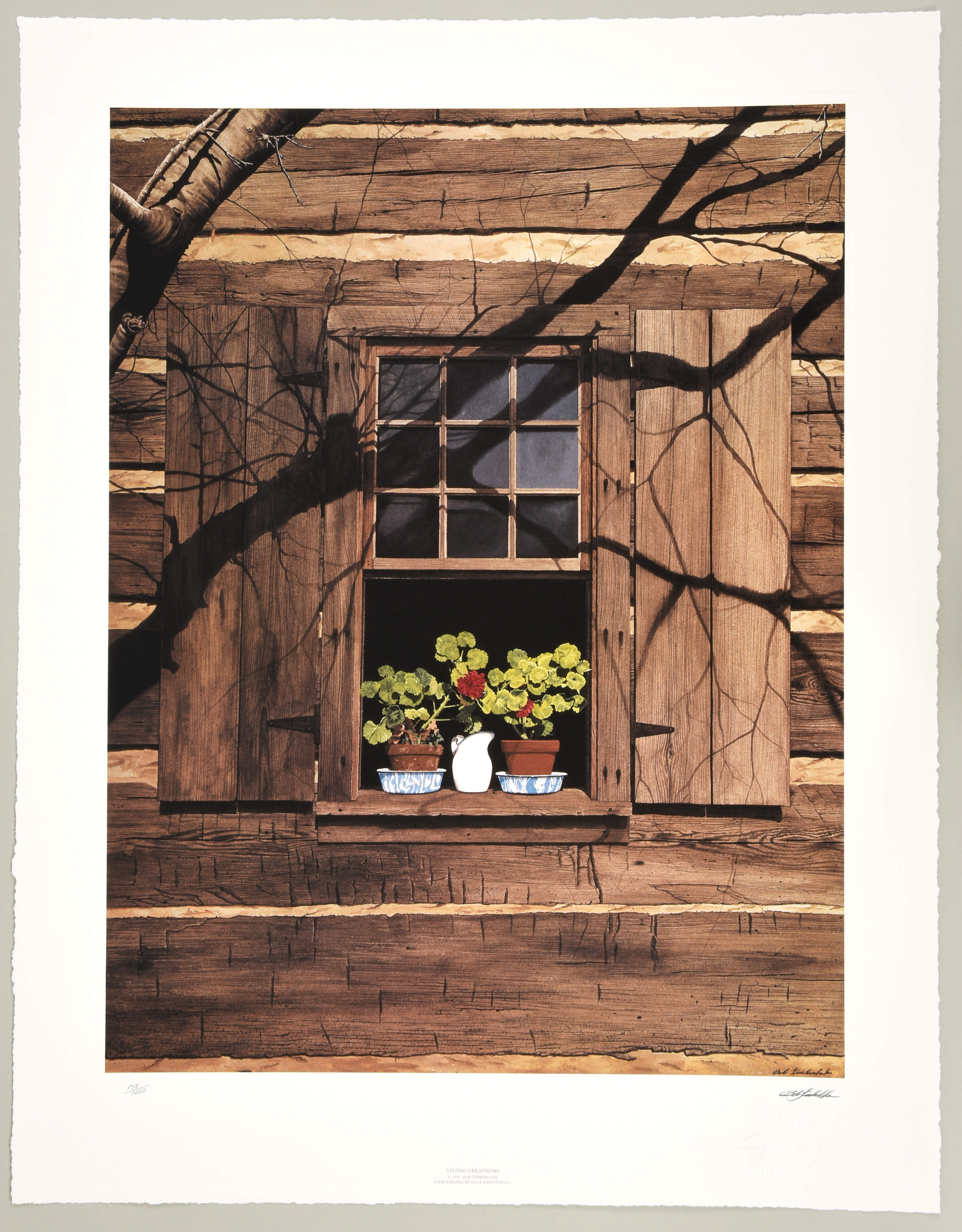 Bob Timberlake Prints Studio Geraniums - Boxed by Bob Timberlake-4