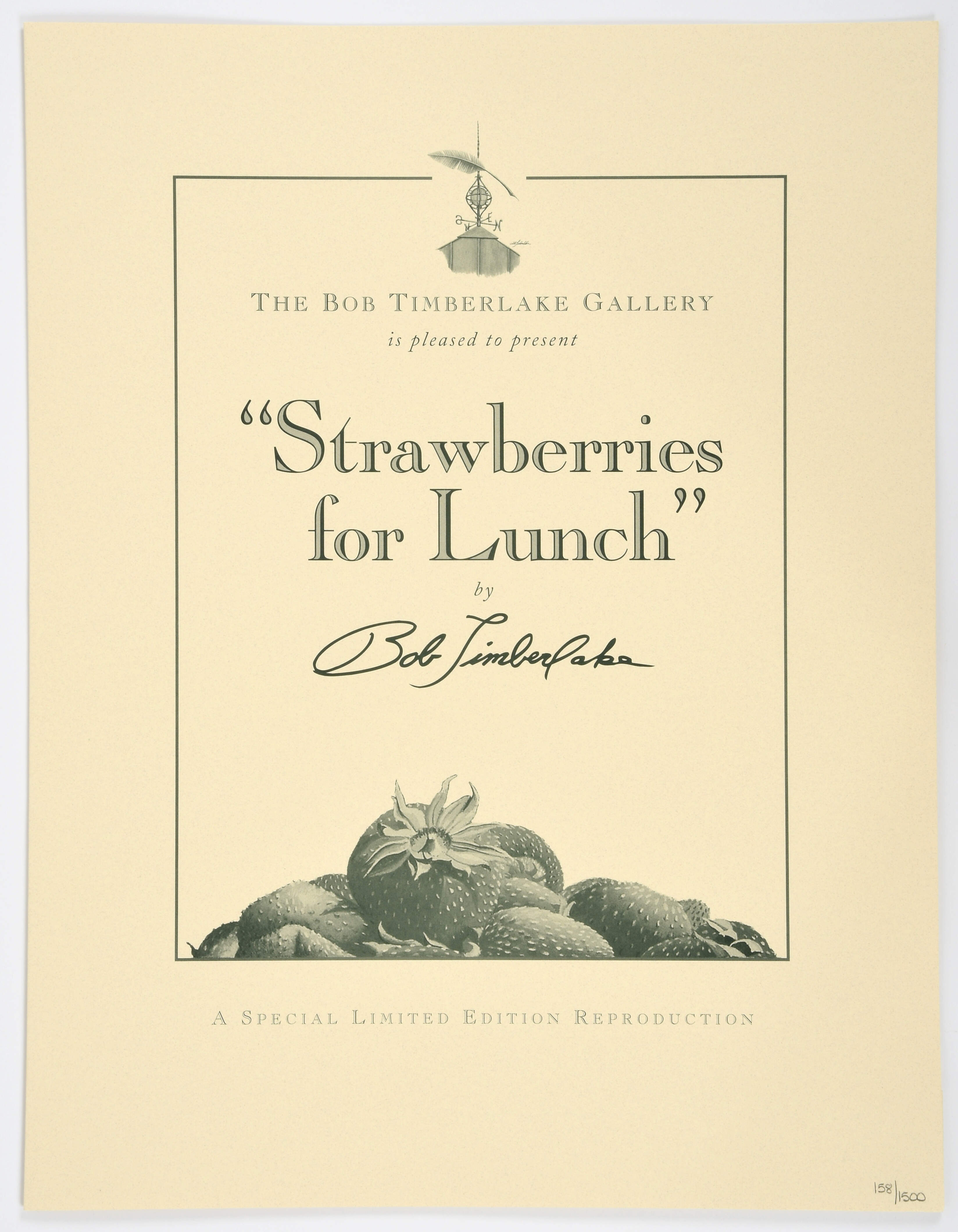 Bob Timberlake Prints Strawberries For Lunch - Boxed by Bob Timberlake-2