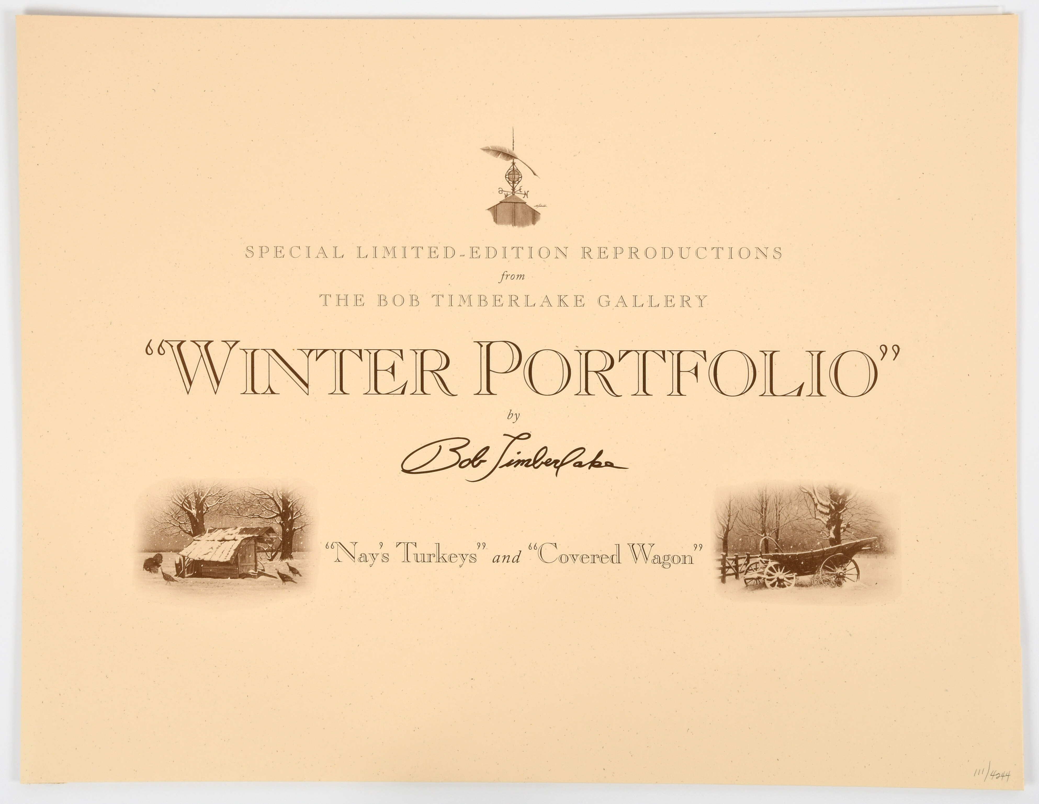 Bob Timberlake Prints Winter Portfolio-Two Print Set - Boxed by Bob Timberlake-4
