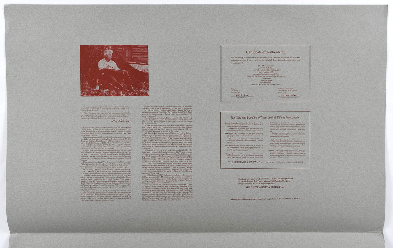 Bob Timberlake Prints Distant Drums - Boxed by Bob Timberlake-2