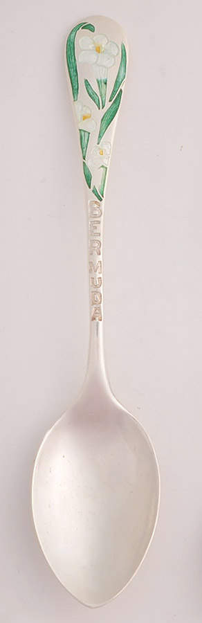 Countries Souvenir Spoons (Sterling) Bermuda (White Lilies) - No Box by Breadner Co. Ltd-1