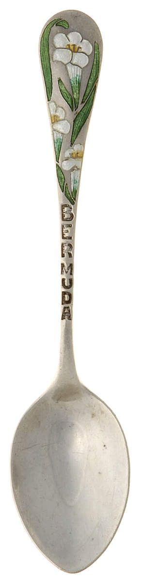 Countries Souvenir Spoons (Sterling) Bermuda (White Lilies) - No Box by Breadner Co. Ltd-1