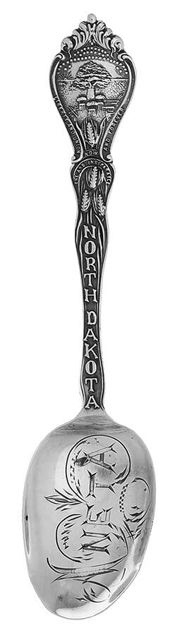 Souvenir Spoons Aneta, North Dakota - No Box by Baker Manchester-1